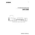 YAMAHA DVX-S60 Owners Manual YAMAHA DVX-S60 Owners Manual