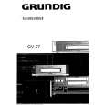 GRUNDIG GV27 Owners Manual GRUNDIG GV27 Owners Manual