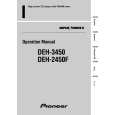 PIONEER DEH-3450/XM/ES Owners Manual PIONEER DEH-3450/XM/ES Owners Manual