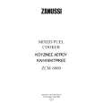 ZANUSSI ZCM6600W Owners Manual ZANUSSI ZCM6600W Owners Manual