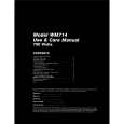 WHIRLPOOL WM714 Owners Manual WHIRLPOOL WM714 Owners Manual