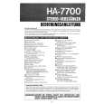 HITACHI HA-7700 Owners Manual HITACHI HA-7700 Owners Manual