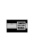 ZANUSSI DR25 Owners Manual ZANUSSI DR25 Owners Manual