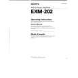 SONY EXM-202 Owners Manual SONY EXM-202 Owners Manual