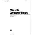 SONY MHC-1750 Owners Manual SONY MHC-1750 Owners Manual