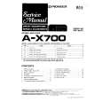 PIONEER A-X700 Service Manual PIONEER A-X700 Service Manual