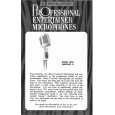 SHURE PE55 UNIDYNE II Owners Manual SHURE PE55 UNIDYNE II Owners Manual