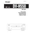 TEAC DV-H550 Owners Manual TEAC DV-H550 Owners Manual