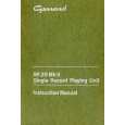 GARRARD SP25MKII Owners Manual GARRARD SP25MKII Owners Manual