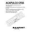 BLAUPUNKT ACAPULCO CR35 Owners Manual BLAUPUNKT ACAPULCO CR35 Owners Manual