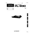 PIONEER PL-930 Owners Manual PIONEER PL-930 Owners Manual