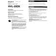 SONY HVL-20DX Owners Manual SONY HVL-20DX Owners Manual
