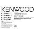 KENWOOD KDCX617 Owners Manual KENWOOD KDCX617 Owners Manual