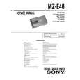 SONY MZ-E40 Service Manual SONY MZ-E40 Service Manual