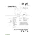 SONY CPDG420 without LC Service Manual SONY CPDG420 without LC Service Manual