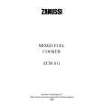 ZANUSSI ZCM611X Owners Manual ZANUSSI ZCM611X Owners Manual