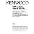 KENWOOD KACPS810D Owners Manual KENWOOD KACPS810D Owners Manual