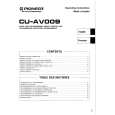 PIONEER CU-AV008 Owners Manual PIONEER CU-AV008 Owners Manual
