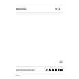 ZANKER TT124 Owners Manual ZANKER TT124 Owners Manual