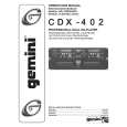 GEMINI CDX-402 Owners Manual GEMINI CDX-402 Owners Manual