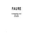 FAURE CCG425C1 Manual de Usuario FAURE CCG425C1 Manual de Usuario