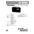 SONY ICFM200S Service Manual SONY ICFM200S Service Manual