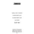 ZANUSSI ZGF643ICN Owners Manual ZANUSSI ZGF643ICN Owners Manual