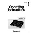 PANASONIC WJMX10 Owners Manual PANASONIC WJMX10 Owners Manual