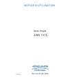 ARTHUR MARTIN ELECTROLUX AWN1475 Owners Manual ARTHUR MARTIN ELECTROLUX AWN1475 Owners Manual
