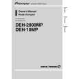 PIONEER DEH-2000MP/XS/UC Owners Manual PIONEER DEH-2000MP/XS/UC Owners Manual
