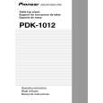 PIONEER PDK-1012 Owners Manual PIONEER PDK-1012 Owners Manual