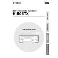 ONKYO K505TX Owners Manual ONKYO K505TX Owners Manual