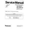 PANASONIC TX47PT1/F Service Manual PANASONIC TX47PT1/F Service Manual