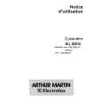 ARTHUR MARTIN ELECTROLUX BU8806W Owners Manual ARTHUR MARTIN ELECTROLUX BU8806W Owners Manual