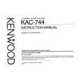KENWOOD KAC744 Owners Manual KENWOOD KAC744 Owners Manual