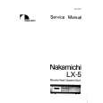 NAKAMICHI LX5 Service Manual NAKAMICHI LX5 Service Manual