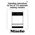MIELE W770 Owners Manual MIELE W770 Owners Manual