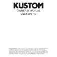 KUSTOM QUAD 200HD Owners Manual KUSTOM QUAD 200HD Owners Manual