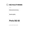 SCHULTHESS PERLASG55 Owners Manual SCHULTHESS PERLASG55 Owners Manual