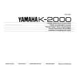 YAMAHA K-2000 Owners Manual YAMAHA K-2000 Owners Manual