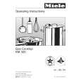 MIELE KM320G Owners Manual MIELE KM320G Owners Manual