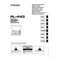 PIONEER PL443 Owners Manual PIONEER PL443 Owners Manual
