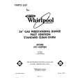 WHIRLPOOL SF5140SPW0 Parts Catalog WHIRLPOOL SF5140SPW0 Parts Catalog