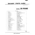 SHARP SF-9500 Parts Catalog SHARP SF-9500 Parts Catalog