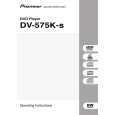 PIONEER DV-575K-S Owners Manual PIONEER DV-575K-S Owners Manual