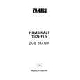 ZANUSSI ZCG553NW Owners Manual ZANUSSI ZCG553NW Owners Manual