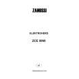ZANUSSI ZCE5060 Owners Manual ZANUSSI ZCE5060 Owners Manual