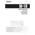 TEAC M1R Owners Manual TEAC M1R Owners Manual