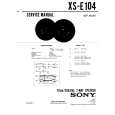 SONY XSE104 Service Manual SONY XSE104 Service Manual