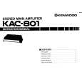 KENWOOD KAC801 Owners Manual KENWOOD KAC801 Owners Manual